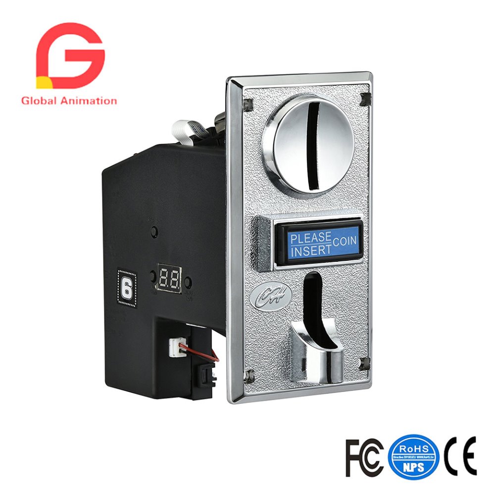 Coin Acceptor Selector - CH-924, 4 Multi Coin Mech Acceptor
