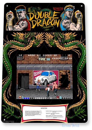 Double Dragon Arcade Sign, Cla – Arcade Games & Vending Llc Photos Bewertung und Preis