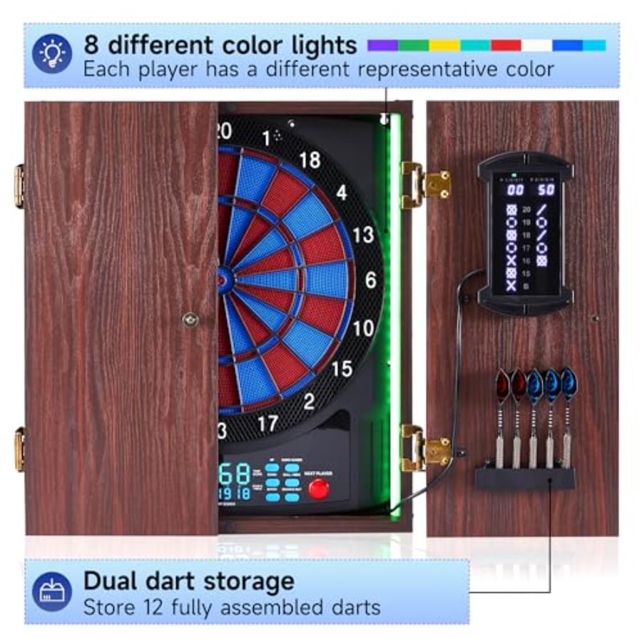 Electronic Dart Board with Cab – Electronic Dartboard Cabinet Bewertung und Preis