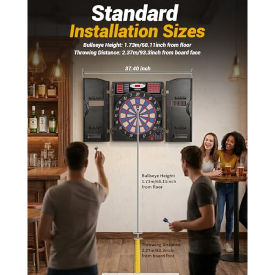 Electronic Dart Board Set, Sof – Electronic Dartboard Cabinet Bewertung und Preis