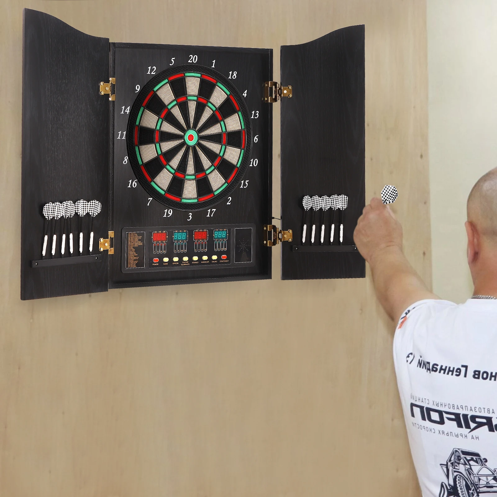 Dartboard Cabinet Set Dart Boa – Electronic Dartboard Cabinet Bewertung und Preis