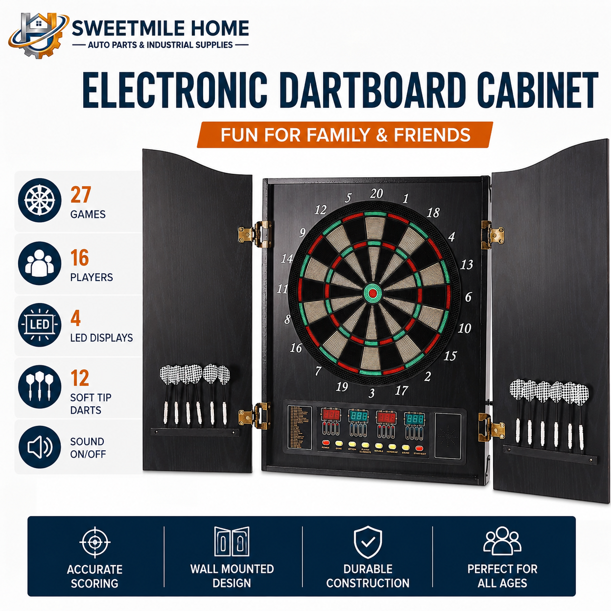 Wall Mounted Electronic Dartbo – Electronic Dartboard Cabinet Bewertung und Preis
