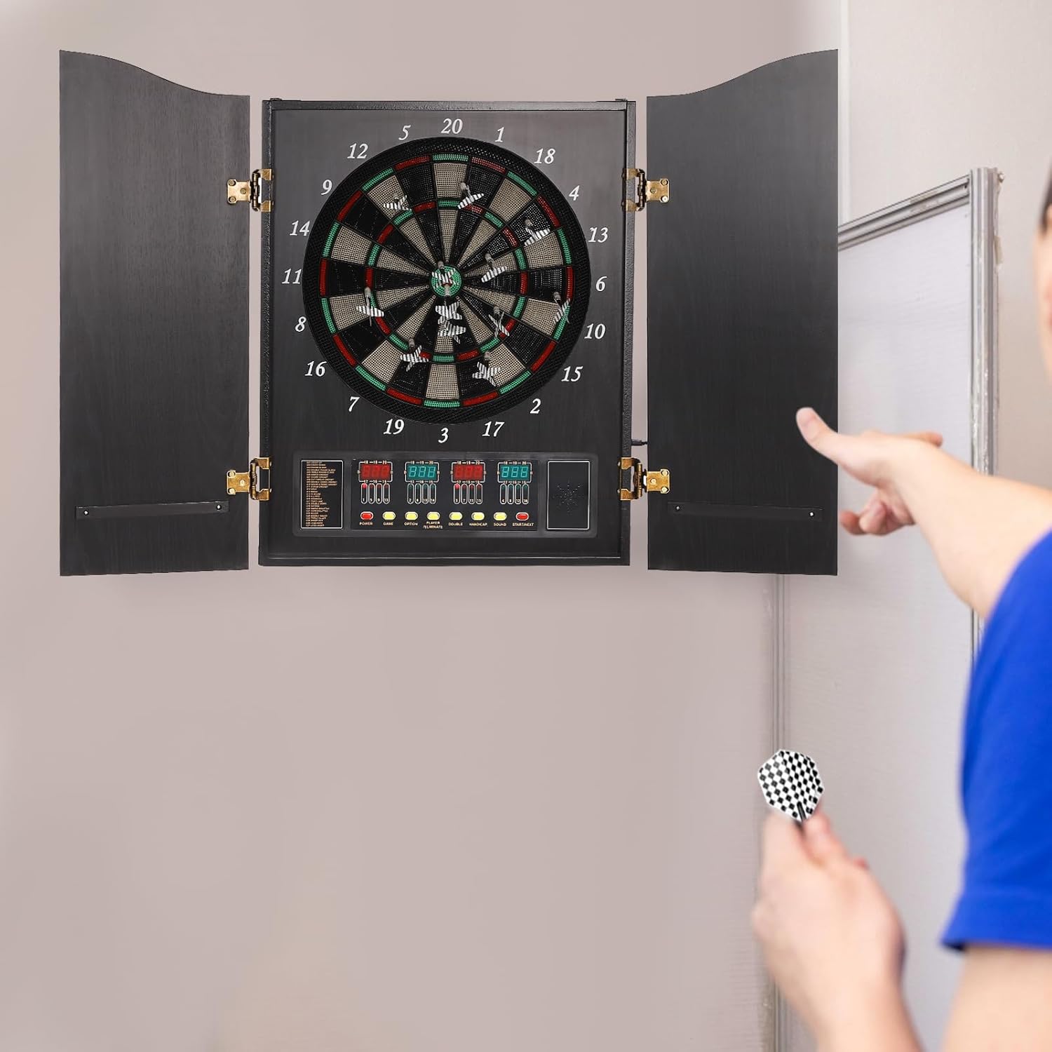 Wall Mounted Electronic Dartbo – Electronic Dartboard Cabinet Bewertung und Preis