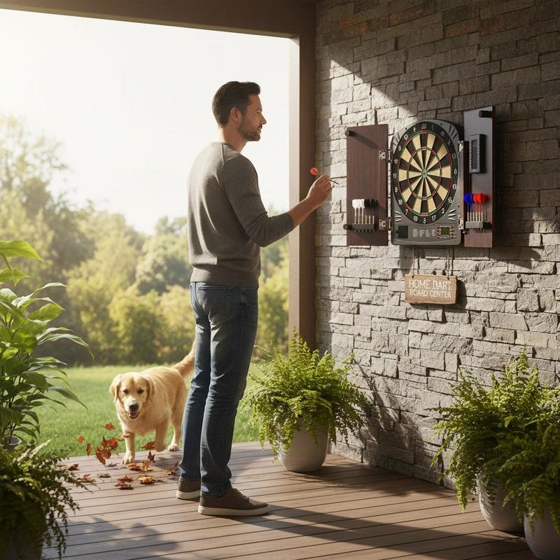 Dartboard and cabinet set Home – Electronic Dartboard Cabinet Bewertung und Preis