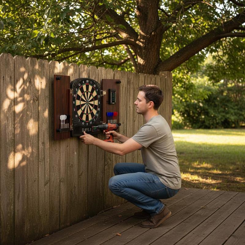 Dartboard and cabinet set Home – Electronic Dartboard Cabinet Bewertung und Preis