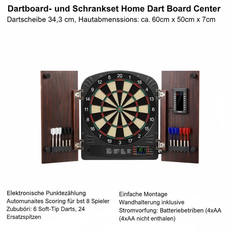 Dartboard and cabinet set Home – Electronic Dartboard Cabinet Bewertung und Preis