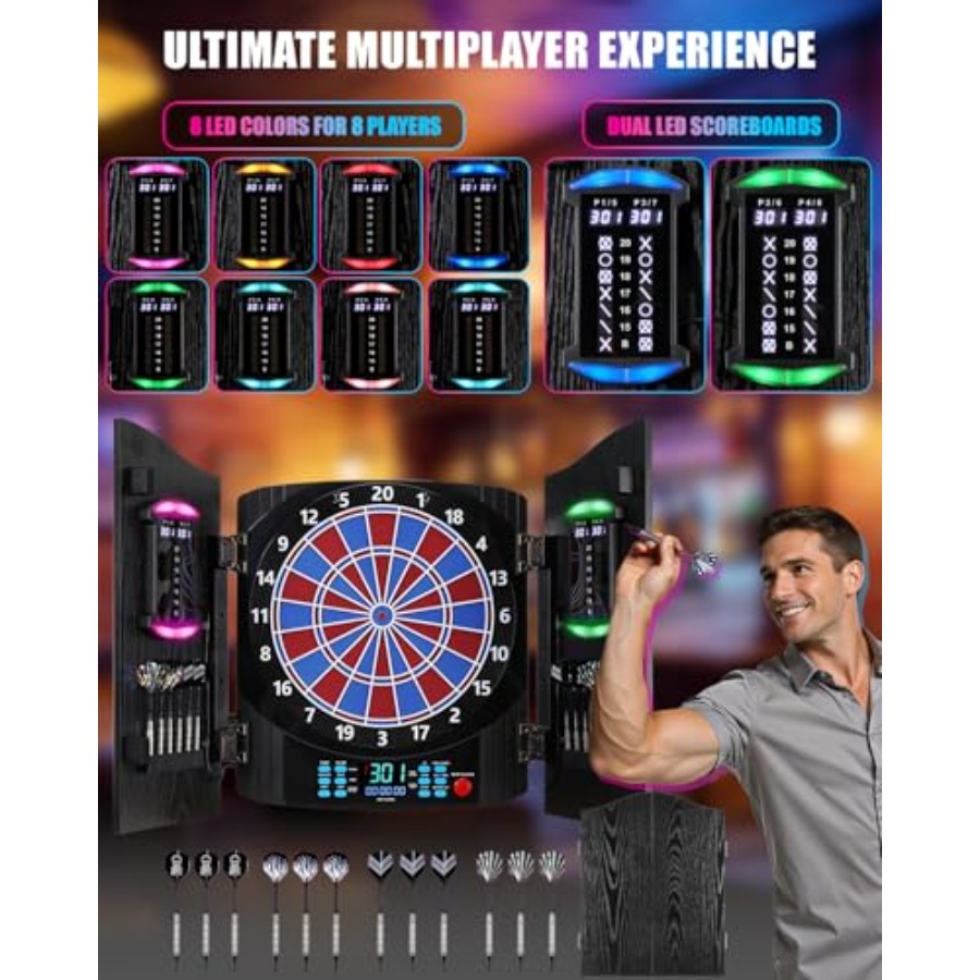 Electronic Dart Board, Electri – Electronic Dartboard Cabinet Bewertung und Preis