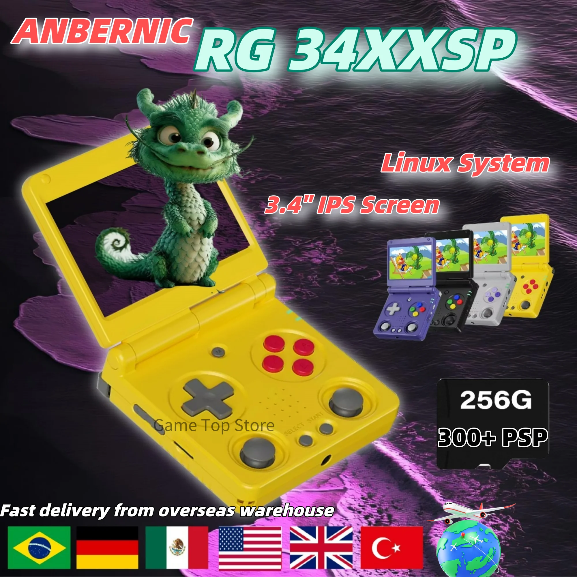 ANBERNIC RG34XXSP Retro Handhe – Arcade Game Jackpot Bewertung und Preis