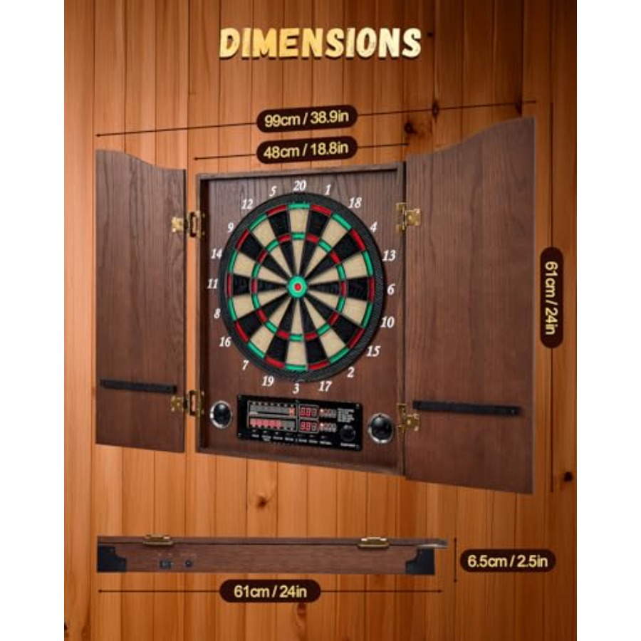 Electronic Dart Board, Decorat – Electronic Dartboard Cabinet Bewertung und Preis