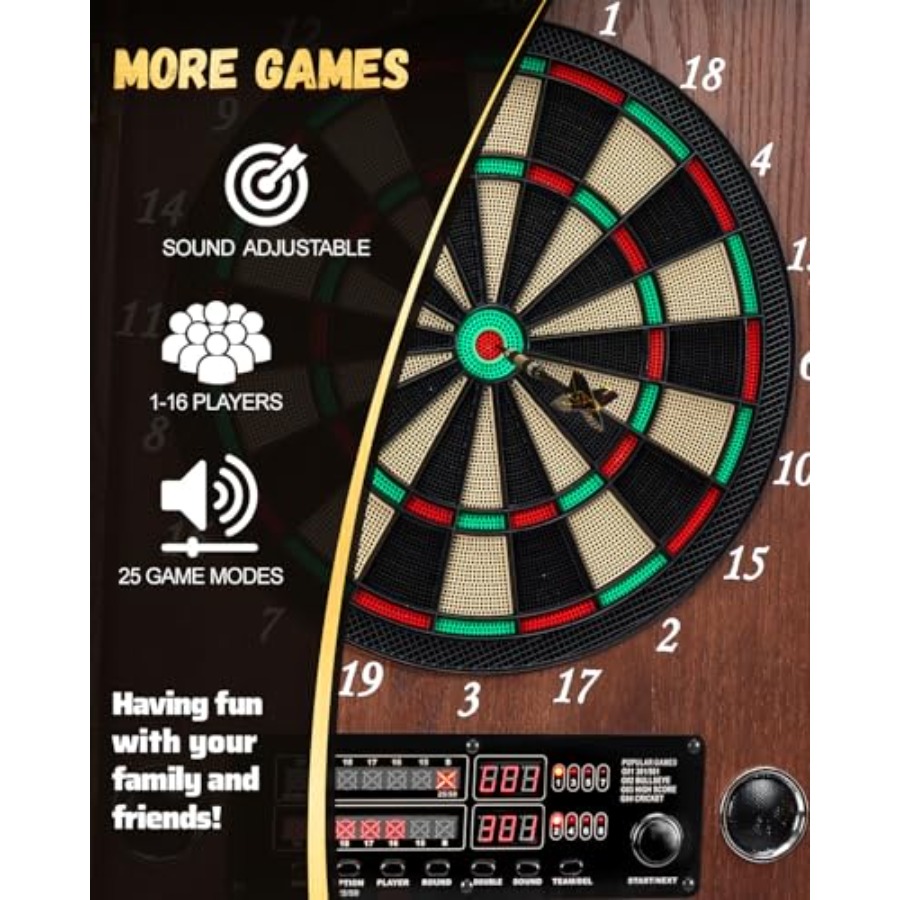 Electronic Dart Board, Decorat – Electronic Dartboard Cabinet Bewertung und Preis